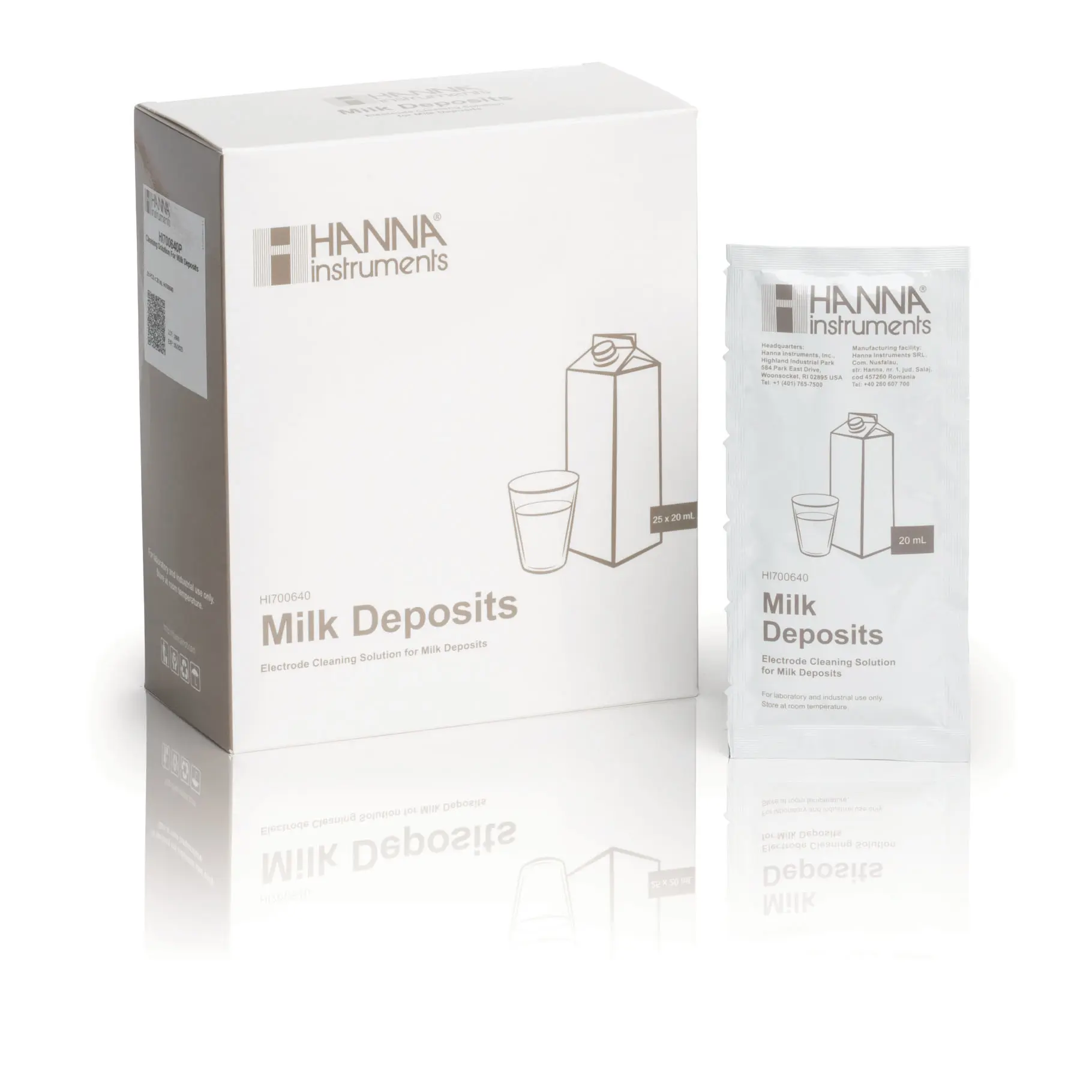 Hanna HI700640P para depósitos de leche, 25 sobres
