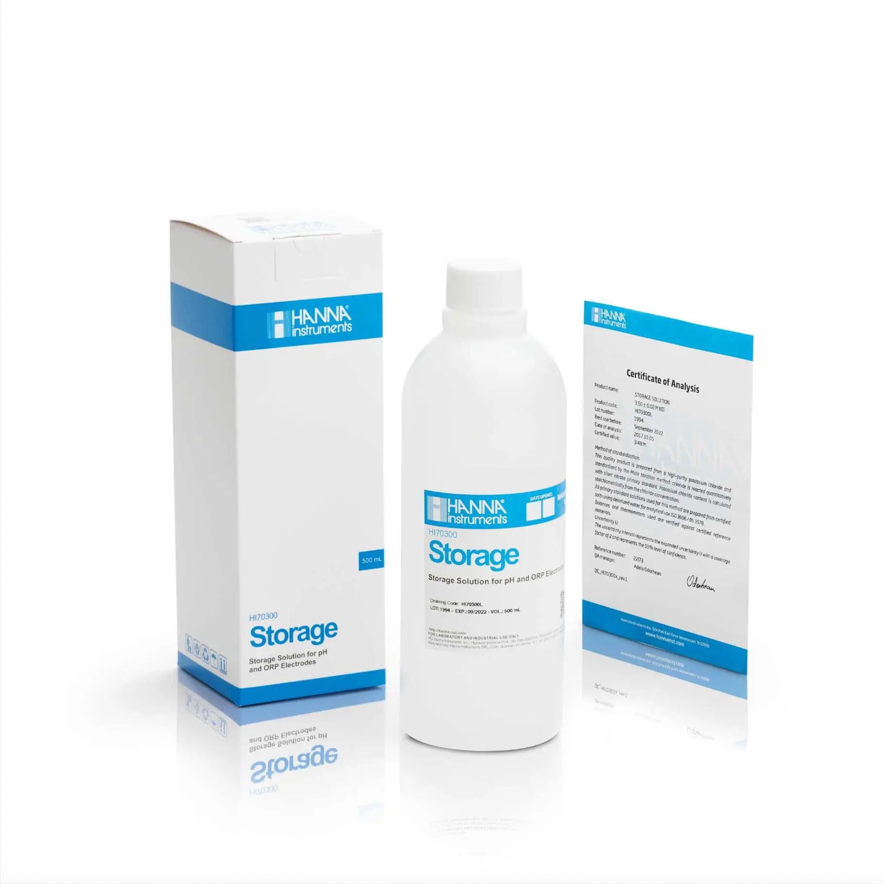 Hanna HI70300L para almacenamiento de electrodos, 500 ml